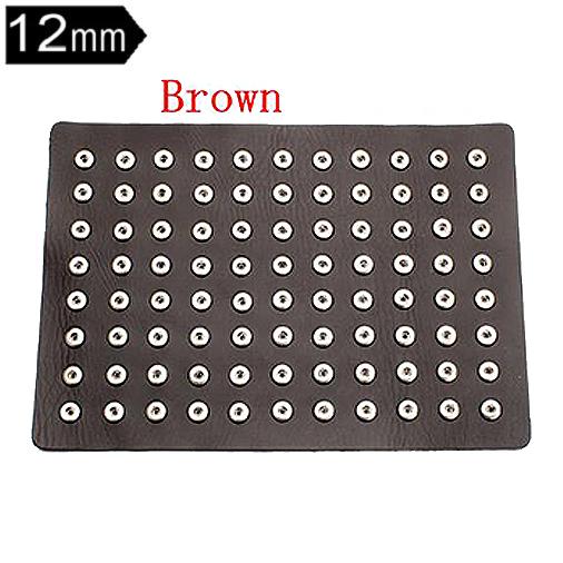 PU leather 88 buttons snap Display fit 12mm snaps
