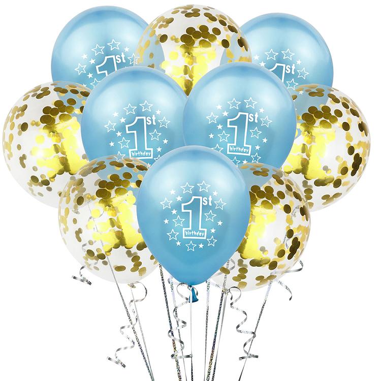 Children's first birthday party balloon set