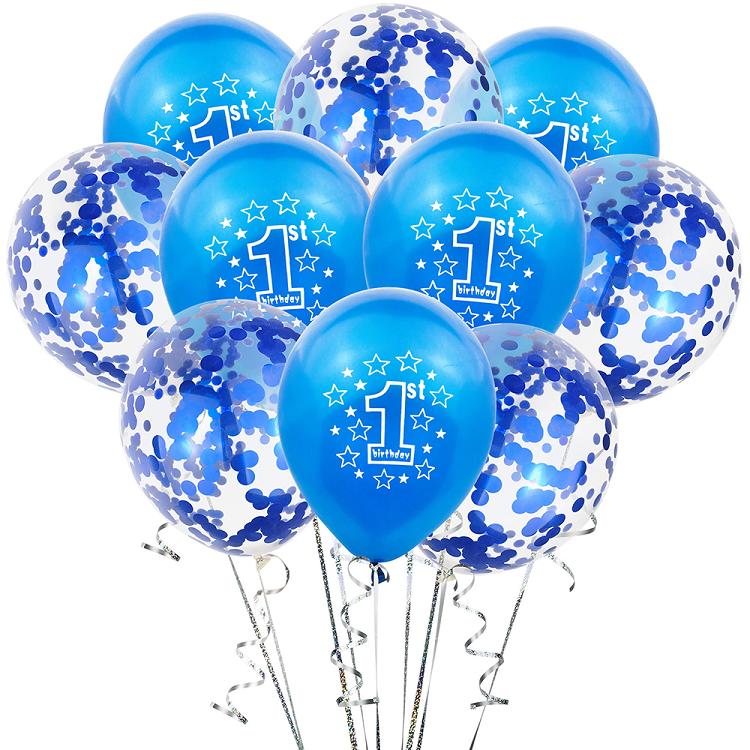 Children's first birthday party balloon set