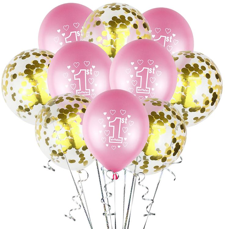 Children's first birthday party balloon set