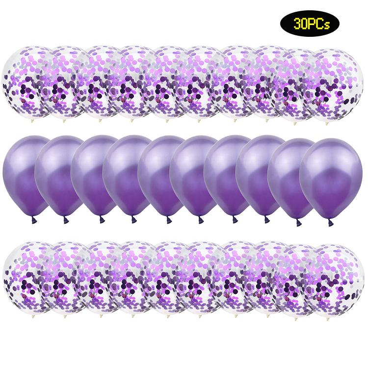 12 inch latex confetti balloon party set