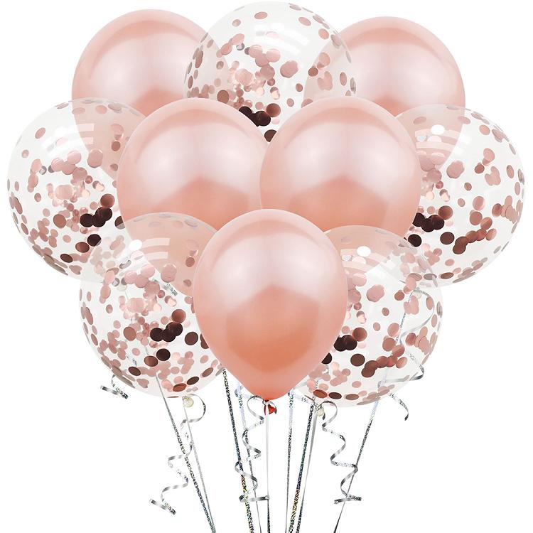 12 inch latex confetti balloon party set