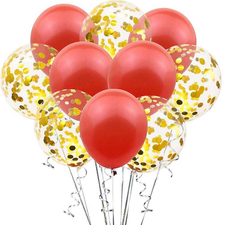 12 inch latex confetti balloon party set