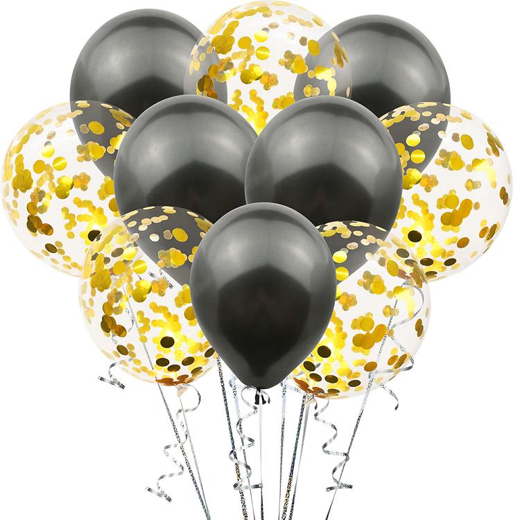 12 inch latex confetti balloon party set