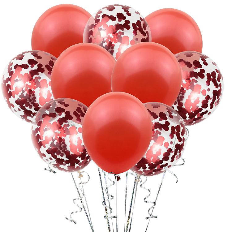 12 inch latex confetti balloon party set