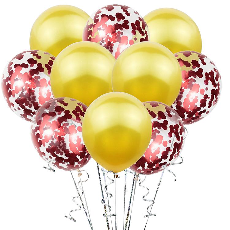 12 inch latex confetti balloon party set