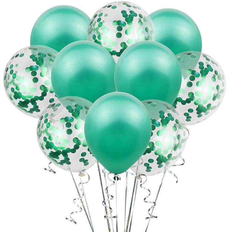 12 inch latex confetti balloon party set