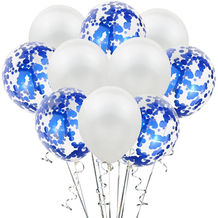 12 inch latex confetti balloon party set