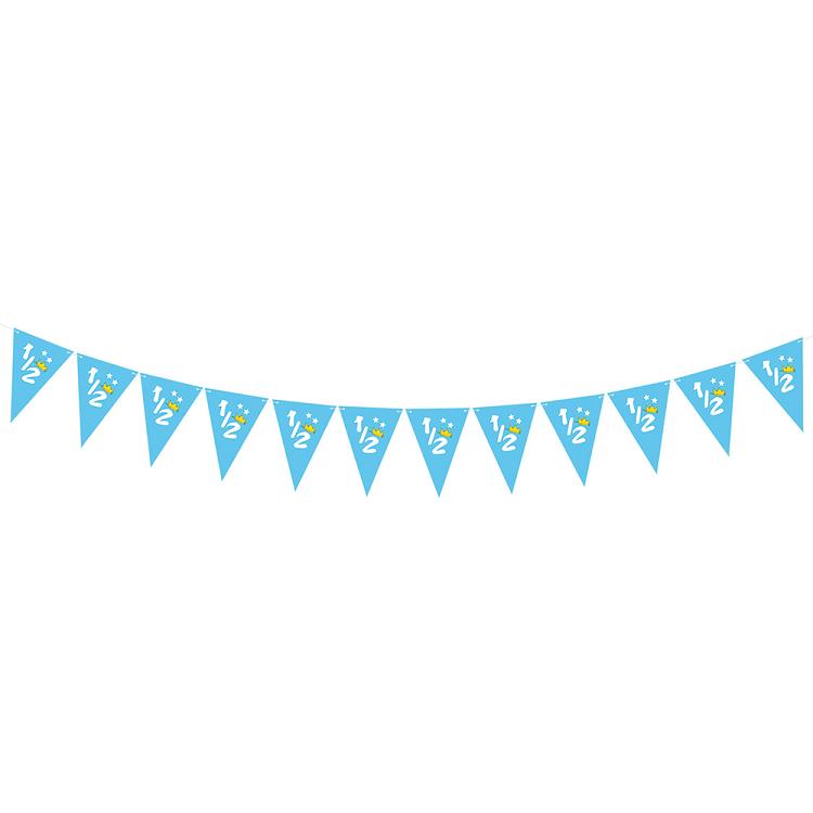 6 months birthday party flag