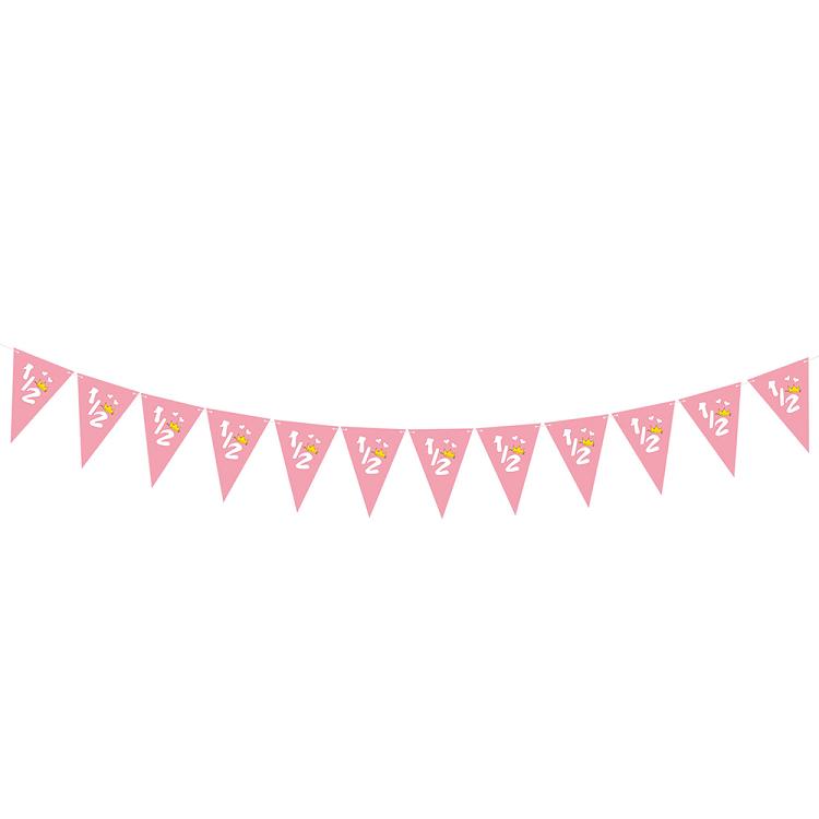 6 months birthday party flag