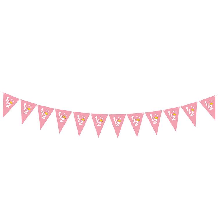 6 months birthday party flag