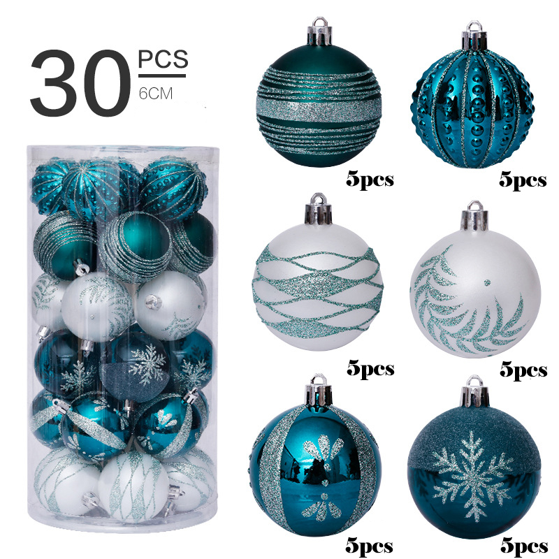 Christmas decorations 6cm/30pcs special-shaped painted Christmas ball set