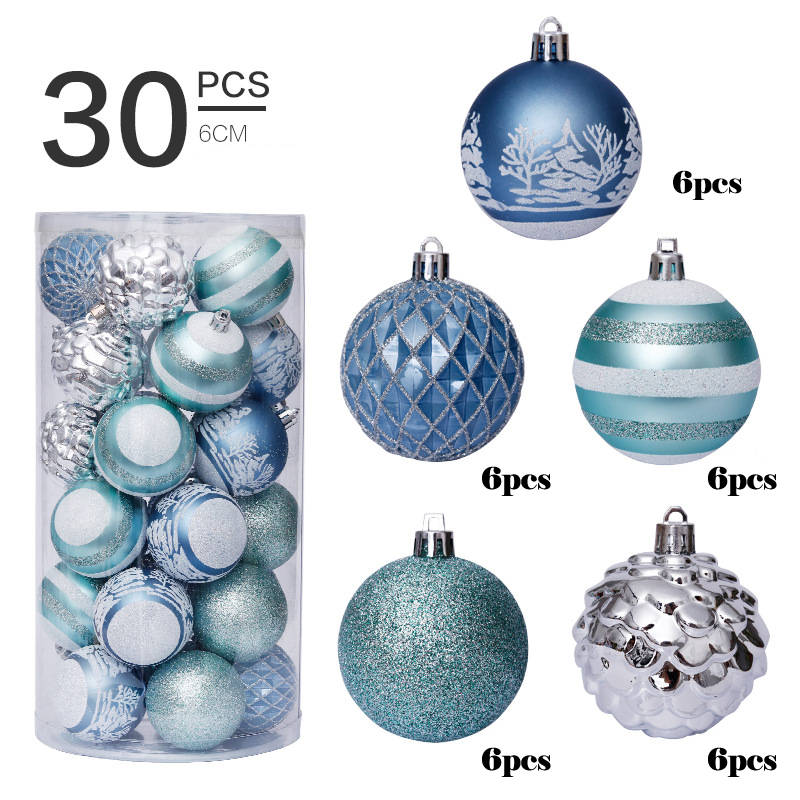 Christmas decorations 6cm/30pcs special-shaped painted Christmas ball set