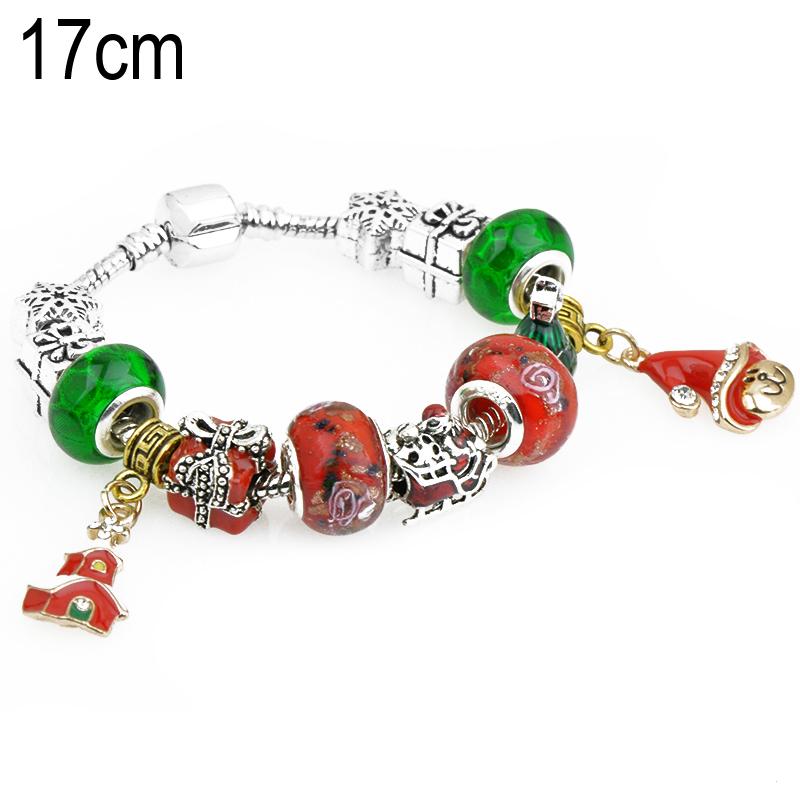 17 CM European Beads Bracelets For Christmas