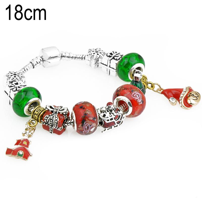 18 CM European Beads Bracelets For Christmas