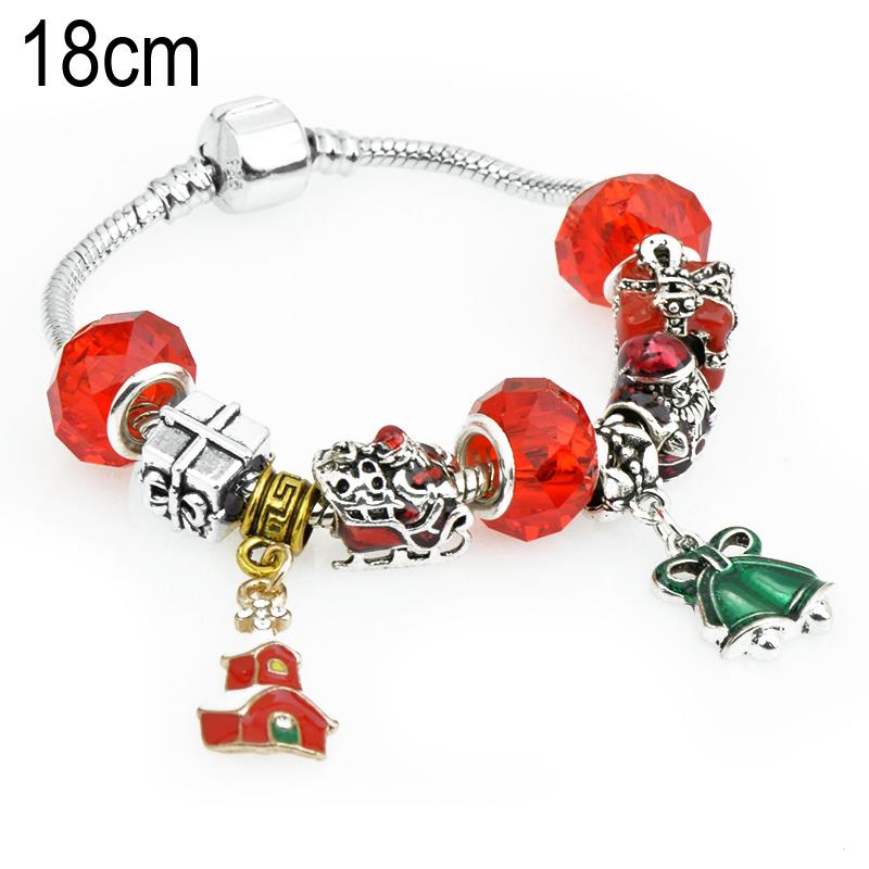 18 CM European Beads Bracelets For Christmas