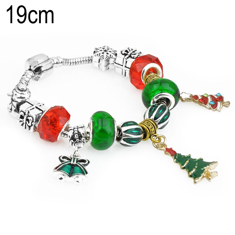 19 CM European Beads Bracelets For Christmas