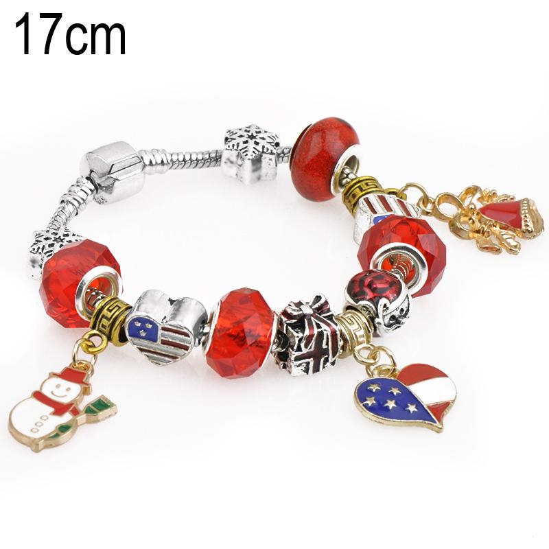 17 CM European Beads Bracelets For Christmas