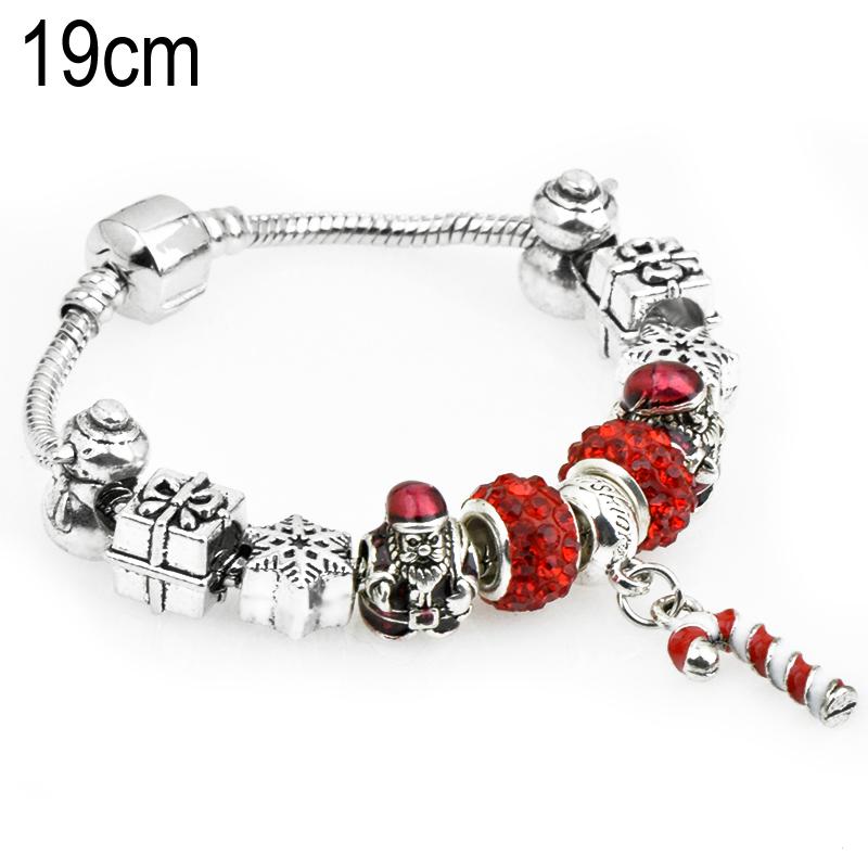 19 CM European Beads Bracelets For Christmas