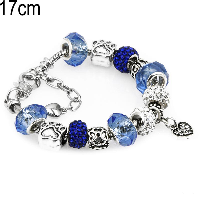 17 CM European Beads Bracelets with Lobster clasp