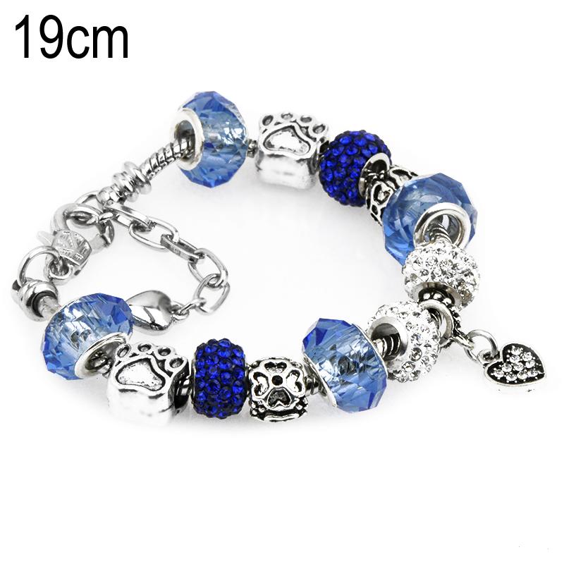 19 CM European Beads Bracelets with Lobster clasp