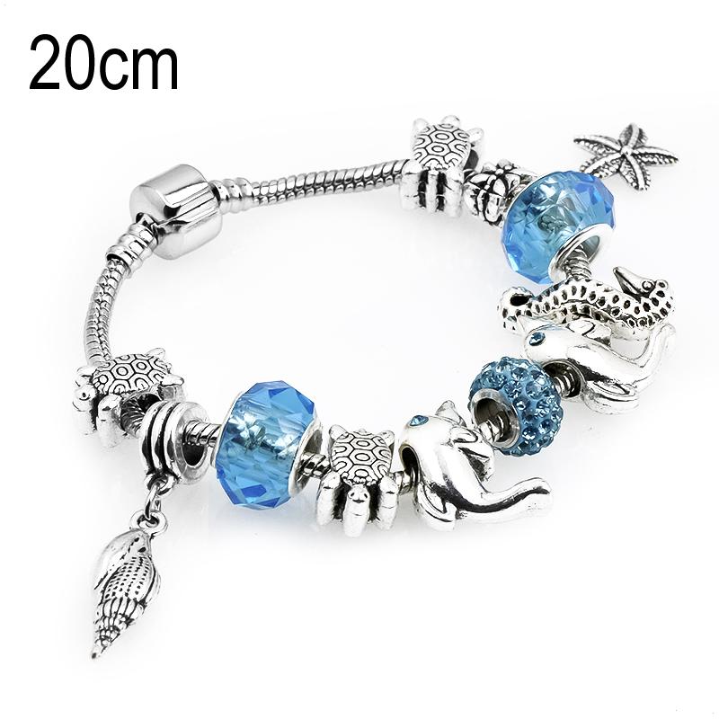 20 CM sea life European Beads Bracelets
