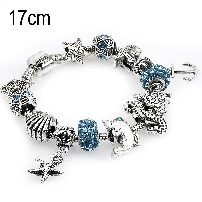 17 CM sea life European Beads Bracelets