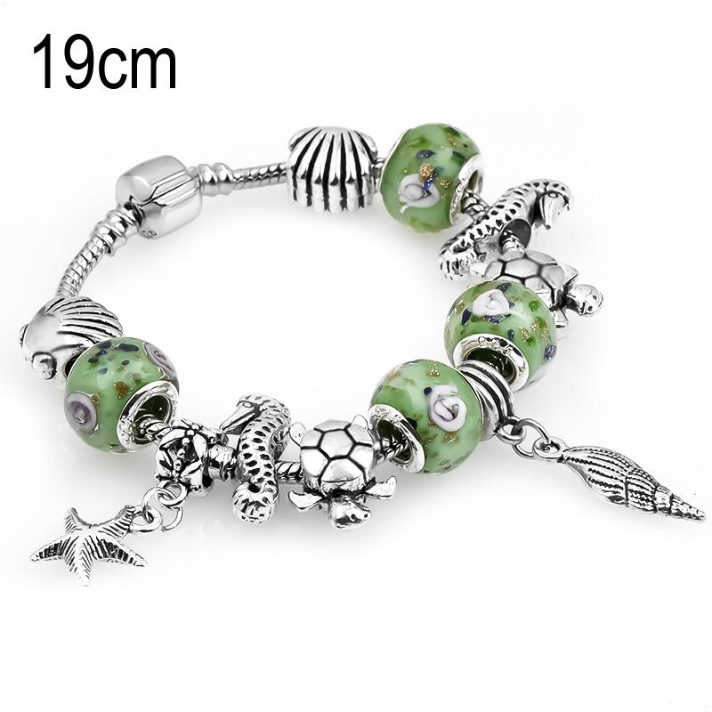 19 CM sea life European Beads Bracelets