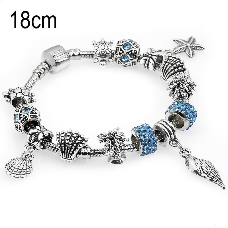 18 CM sea life European Beads Bracelets