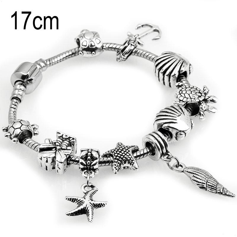 17 CM sea life European Beads Bracelets