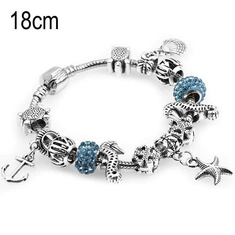 18 CM sea life European Beads Bracelets