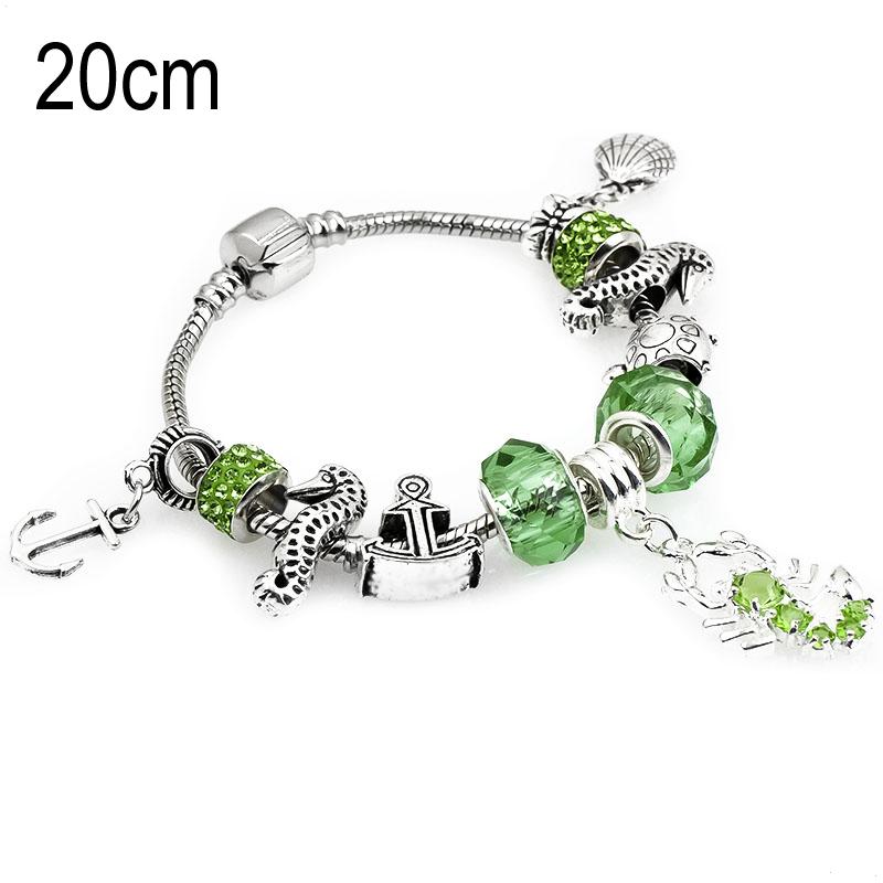 20 CM sea life European Beads Bracelets