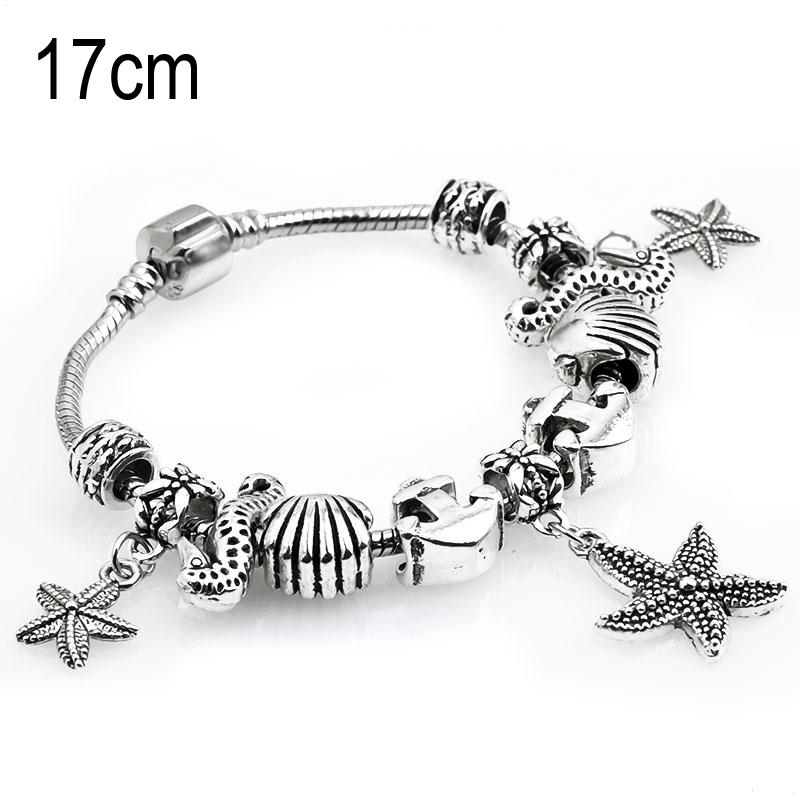 17 CM sea life European Beads Bracelets