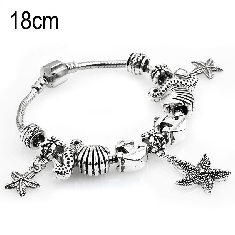 18 CM sea life European Beads Bracelets