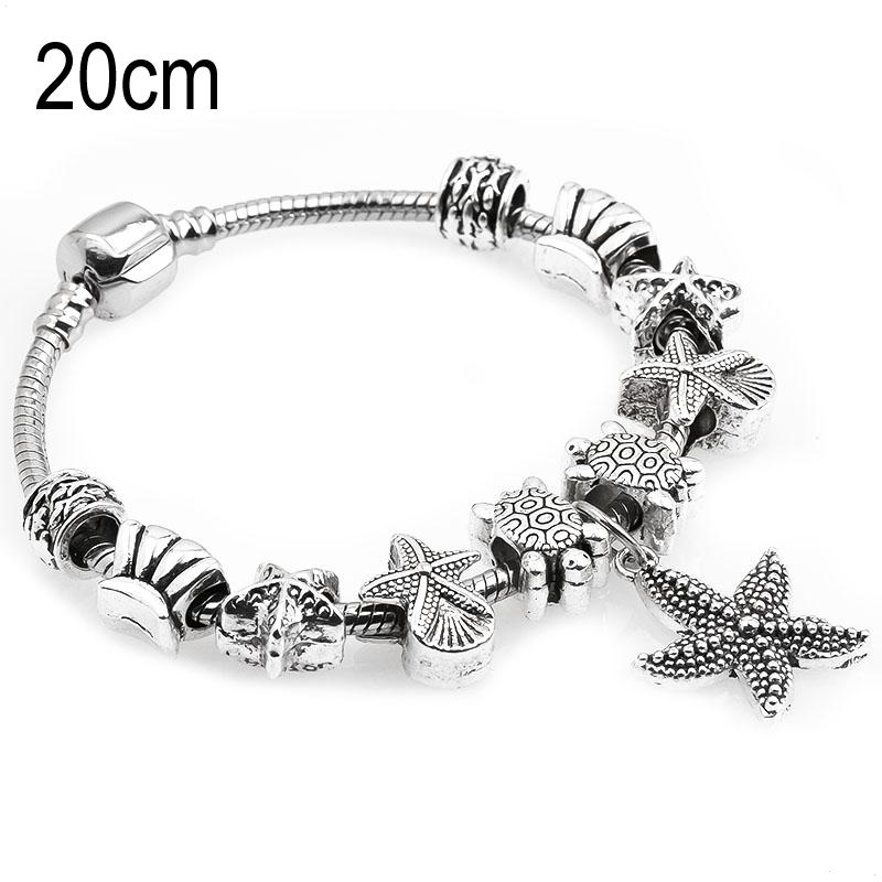 20 CM sea life European Beads Bracelets