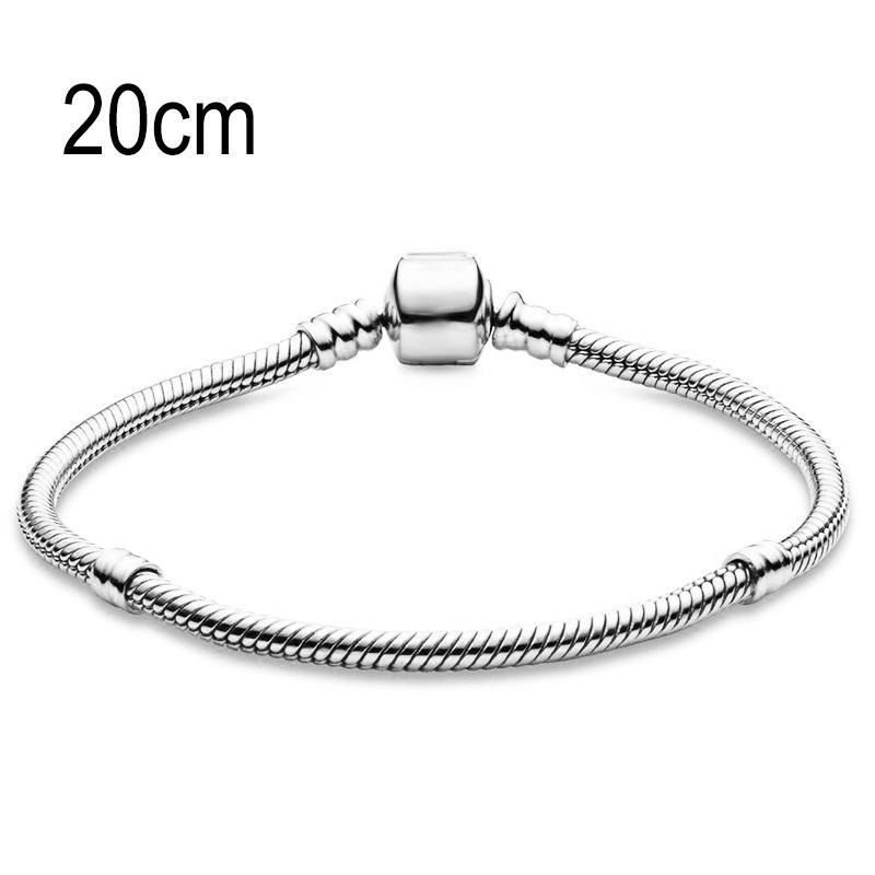20 CM European Big Hole Beads Snake bone chain Basic Bracelets