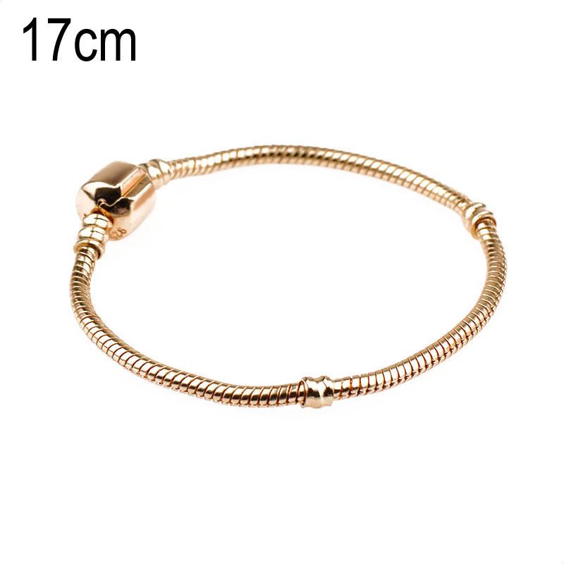 17 CM Copper Golden European Beads bracelets