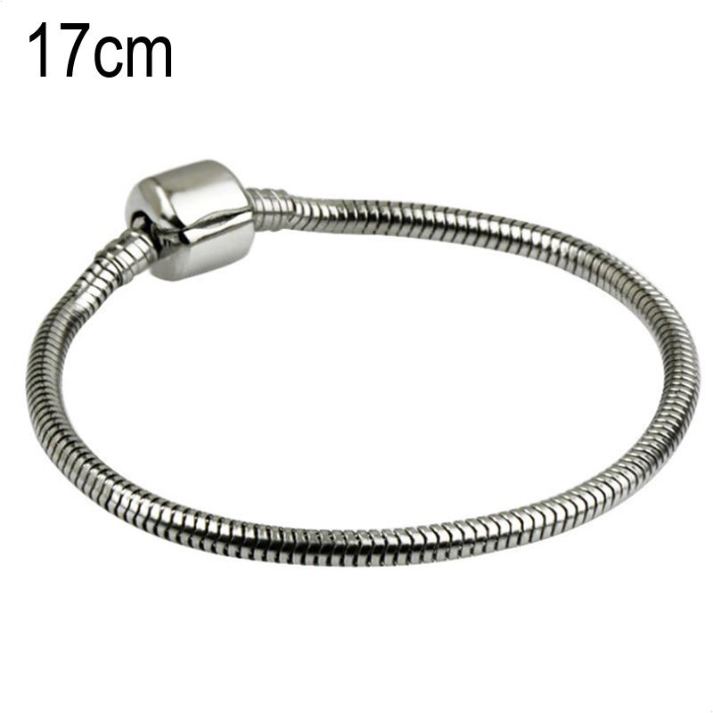 17 CM Stainless steel Stainless steel European Beads bracelets