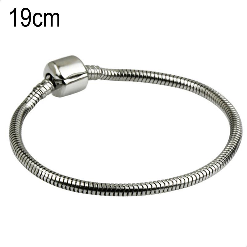 19 CM Stainless steel Stainless steel European Beads bracelets