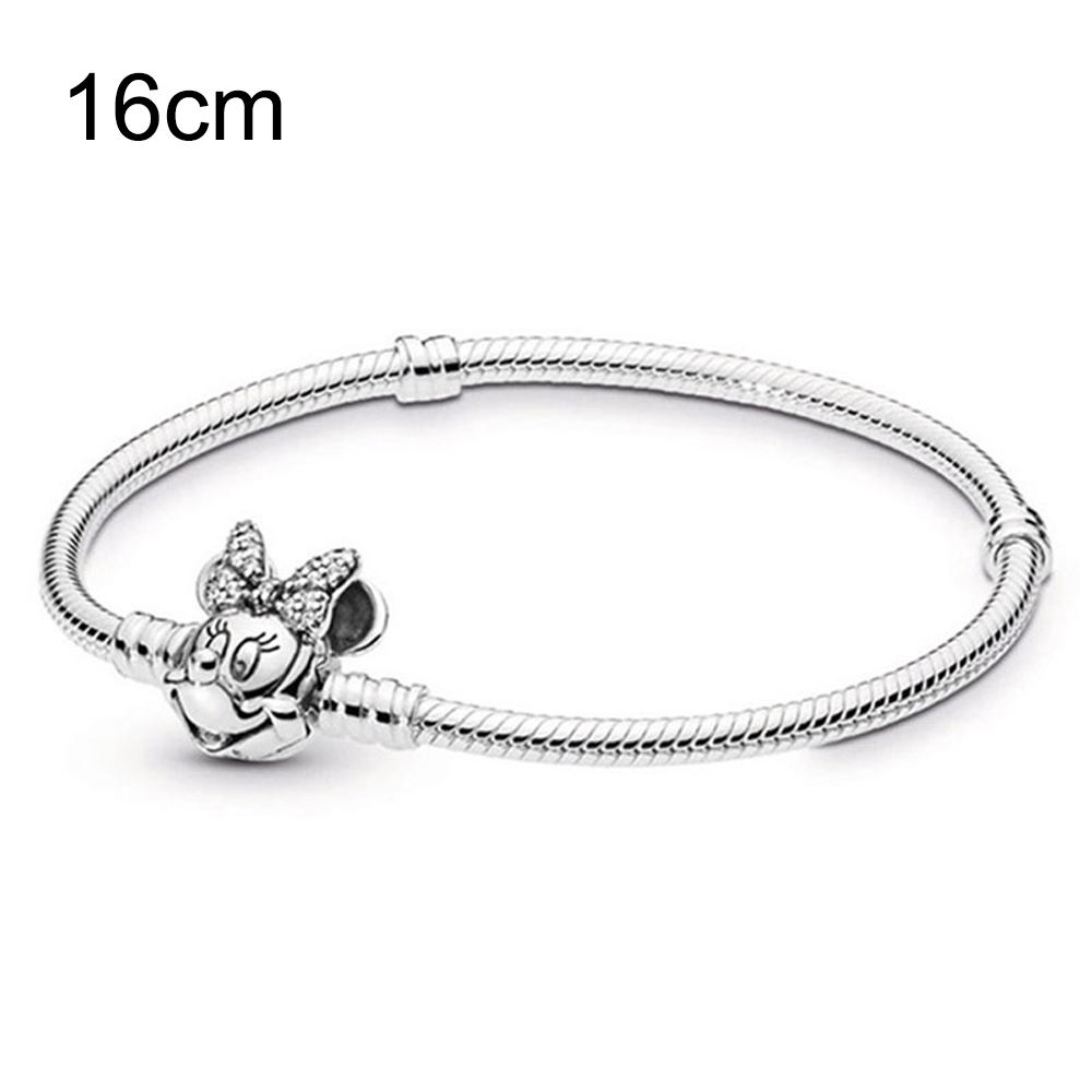 16 CM Copper European Beads bracelets with Cartoon Mouse clasp