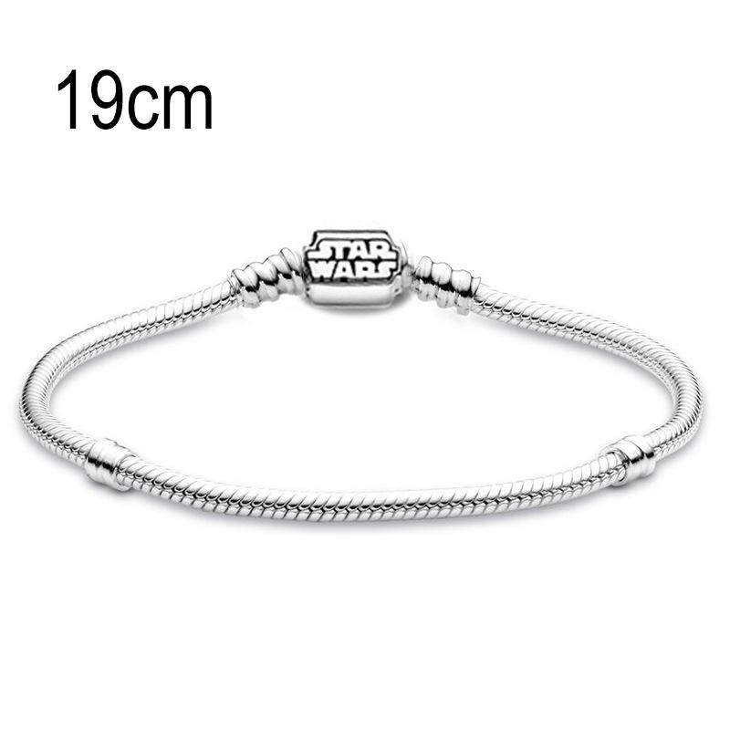 19 CM European Big Hole Beads Snake bone chain Basic Bracelet
