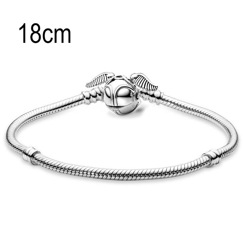 18 CM European Big Hole Beads Snake bone chain Basic Bracelet