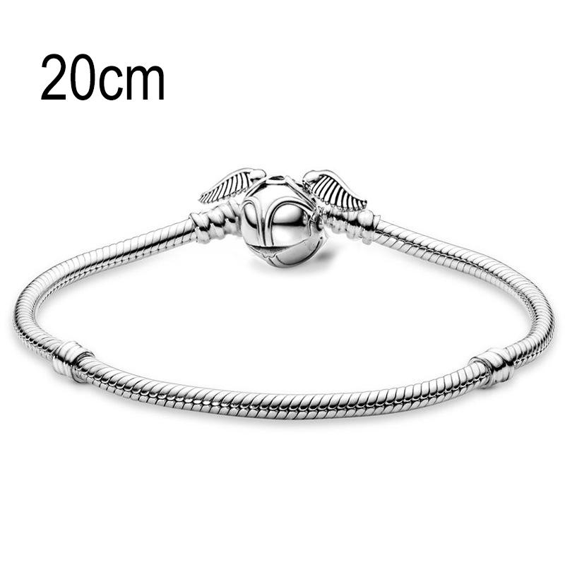 20 CM European Big Hole Beads Snake bone chain Basic Bracelet