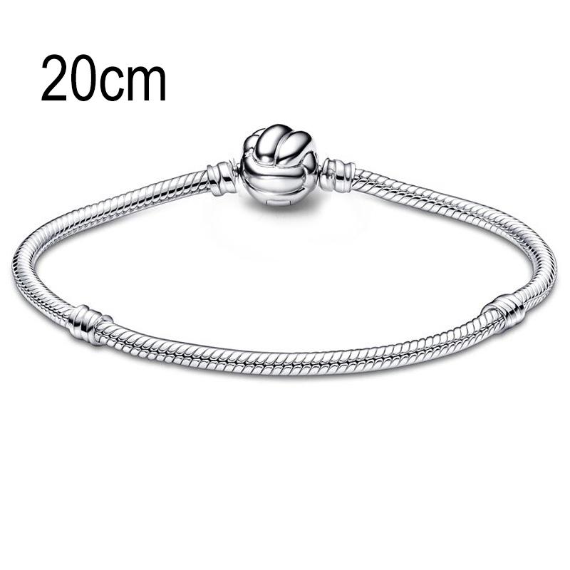 20 CM European Big Hole Beads Snake bone chain Basic Bracelet
