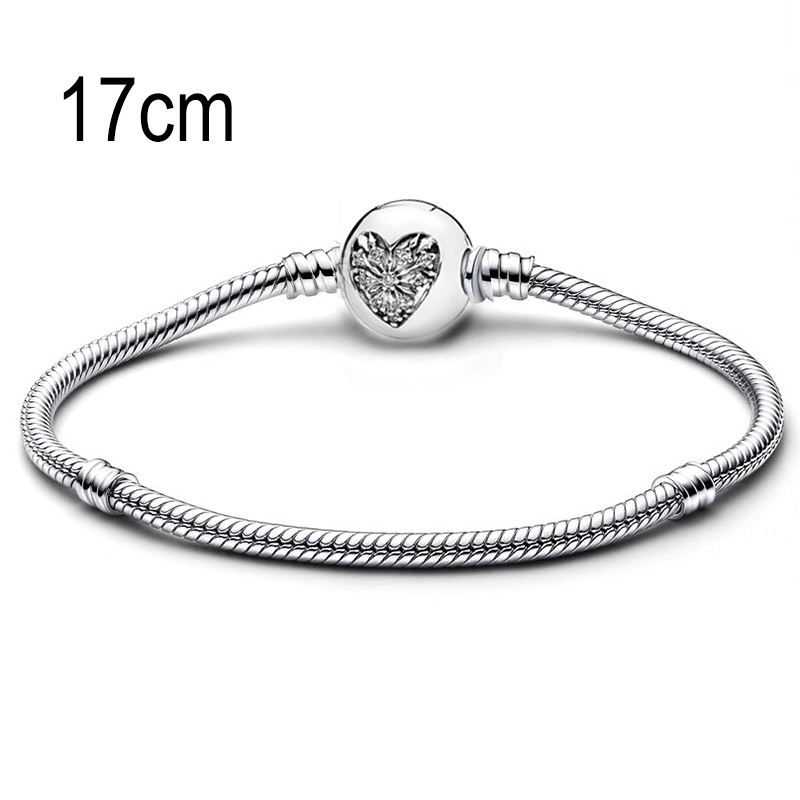 17 CM European Big Hole Beads Snake bone chain Basic Bracelet