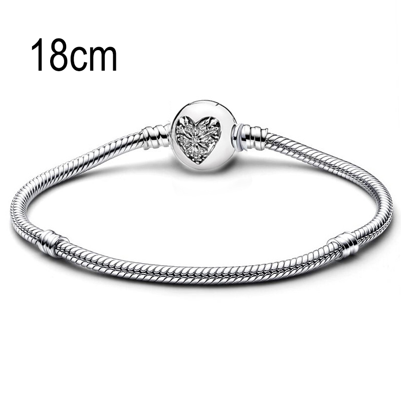 18 CM European Big Hole Beads Snake bone chain Basic Bracelet