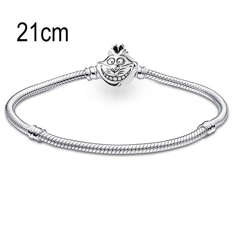 21 CM European Big Hole Beads Snake bone chain Basic Bracelet