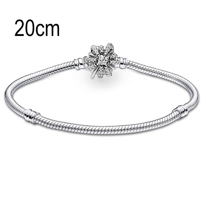 20 CM European Big Hole Beads Snake bone chain Basic Bracelet