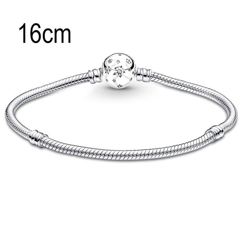 16 CM European Big Hole Beads Snake bone chain Basic Bracelet
