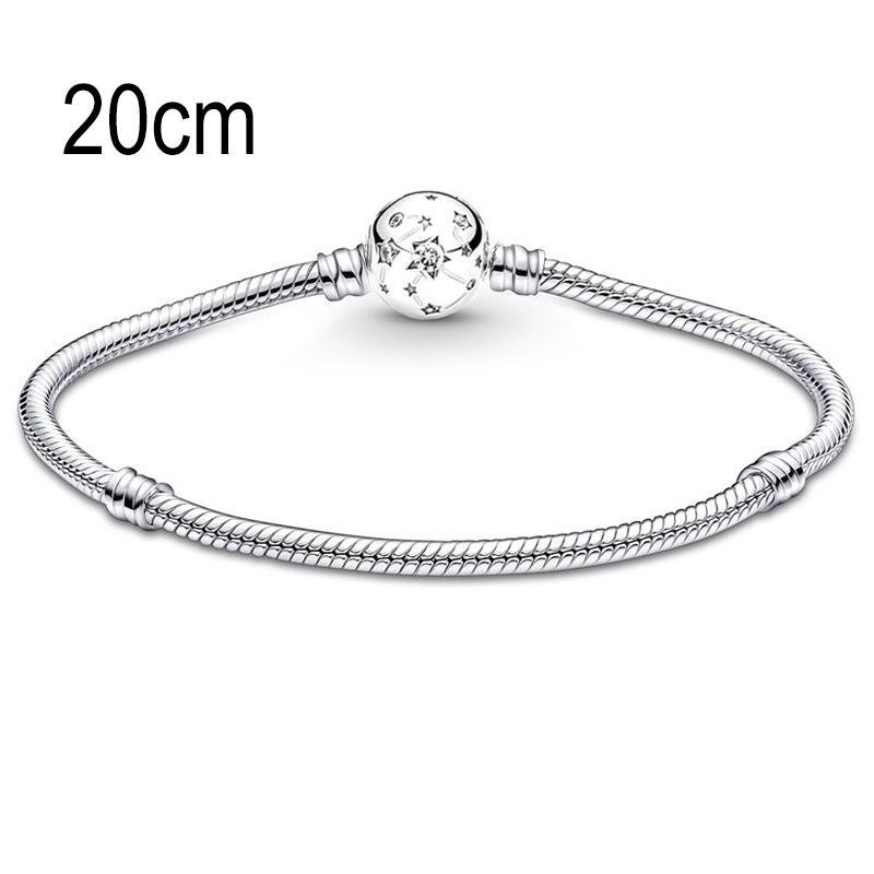20 CM European Big Hole Beads Snake bone chain Basic Bracelet